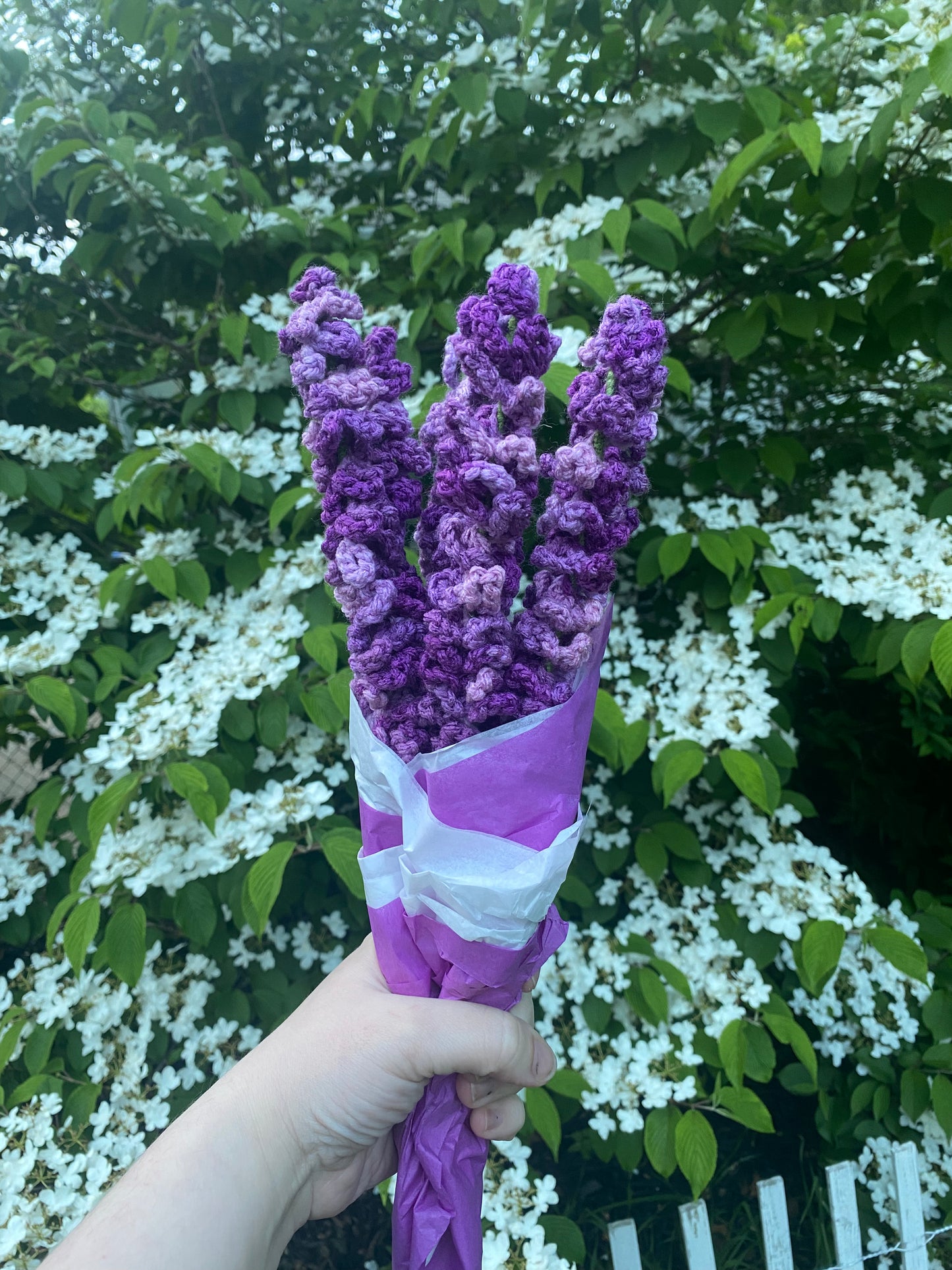 Hand Crocheted Lavender Bouquet