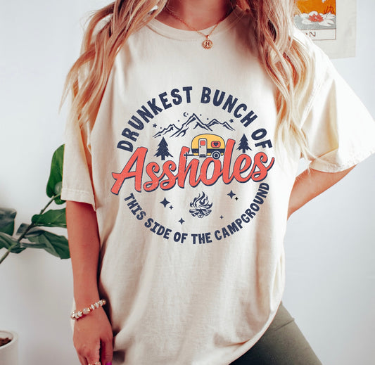 Drunkest Bunch Camping T-shirt