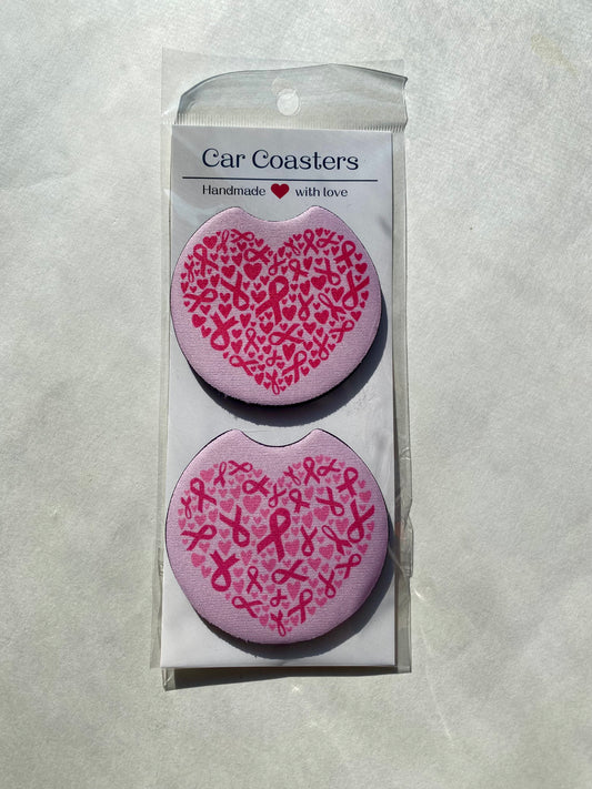 Breast Cancer Awareness - Car Coasters