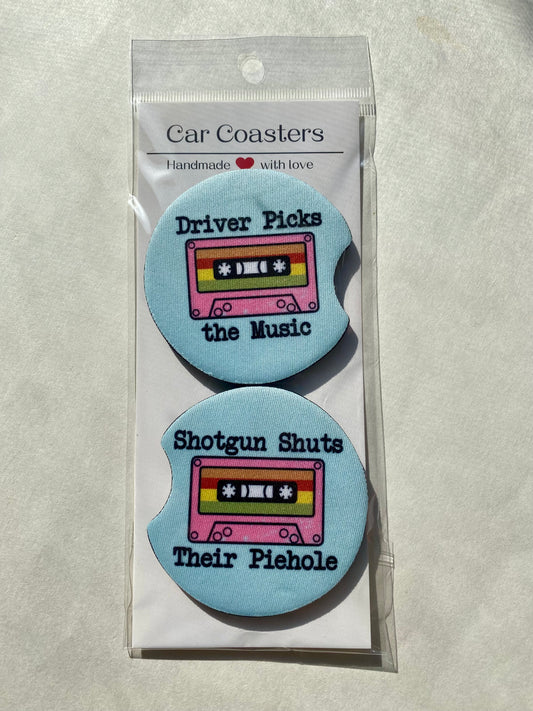 Shuts Their Cake Hole - Car Coasters