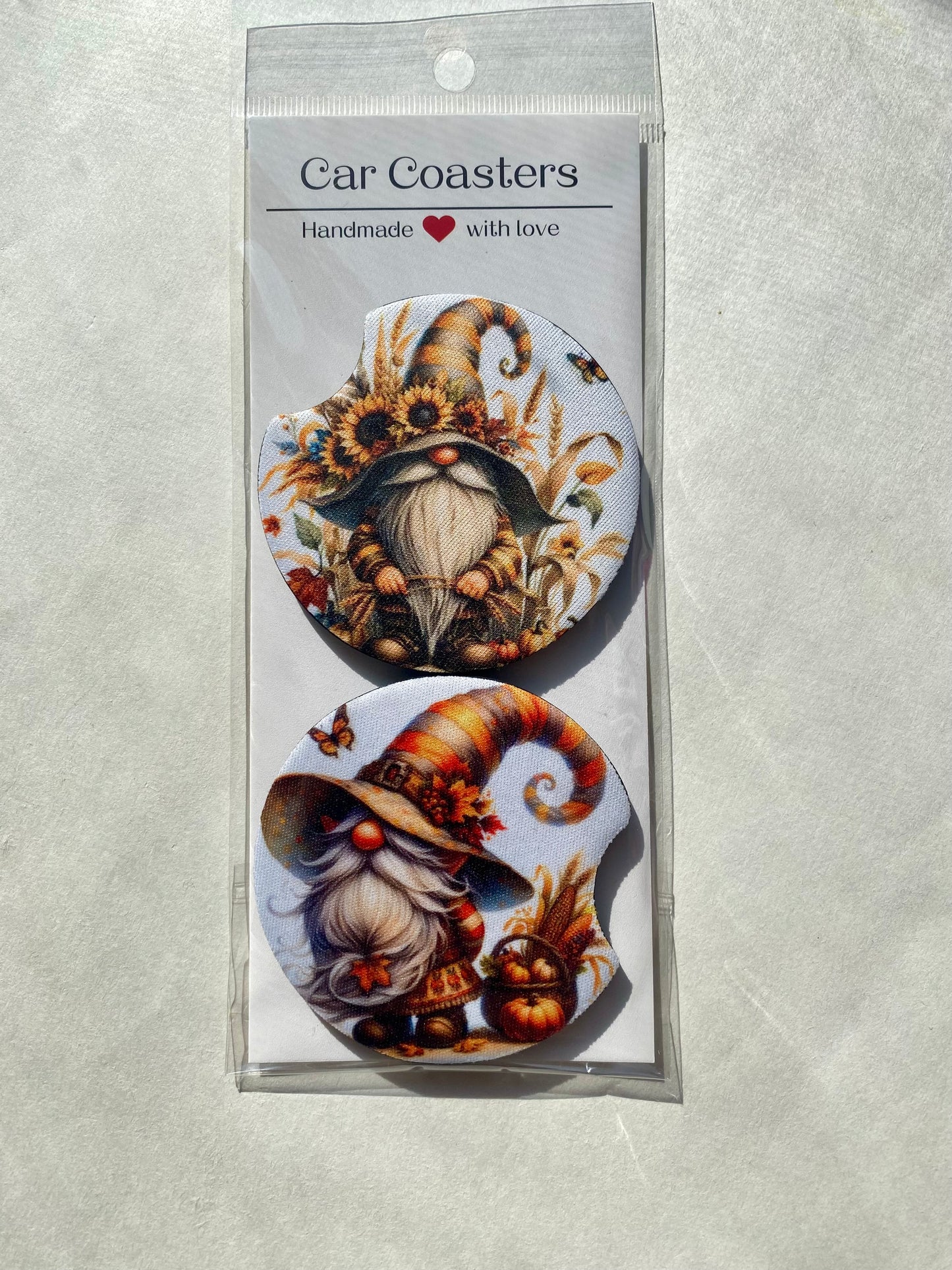 Fall Gnomes - Car Coasters