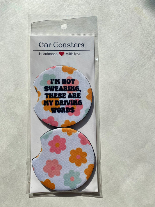 Driving Words - Car Coasters