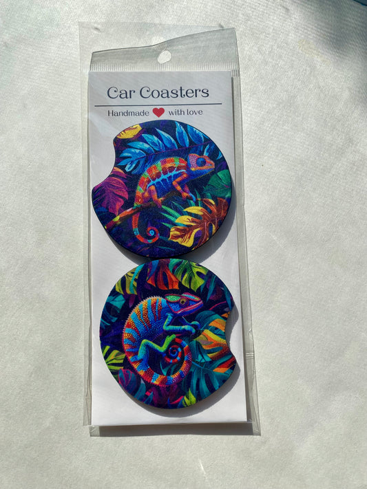 Chameleon - Car Coasters