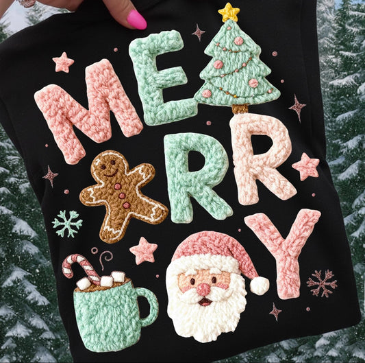 Pastel Merry Faux Yarn T-shirt