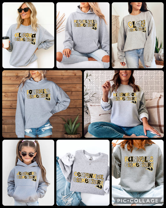 SEP School Specific Glitter Doodle Sweatshirt - All schools