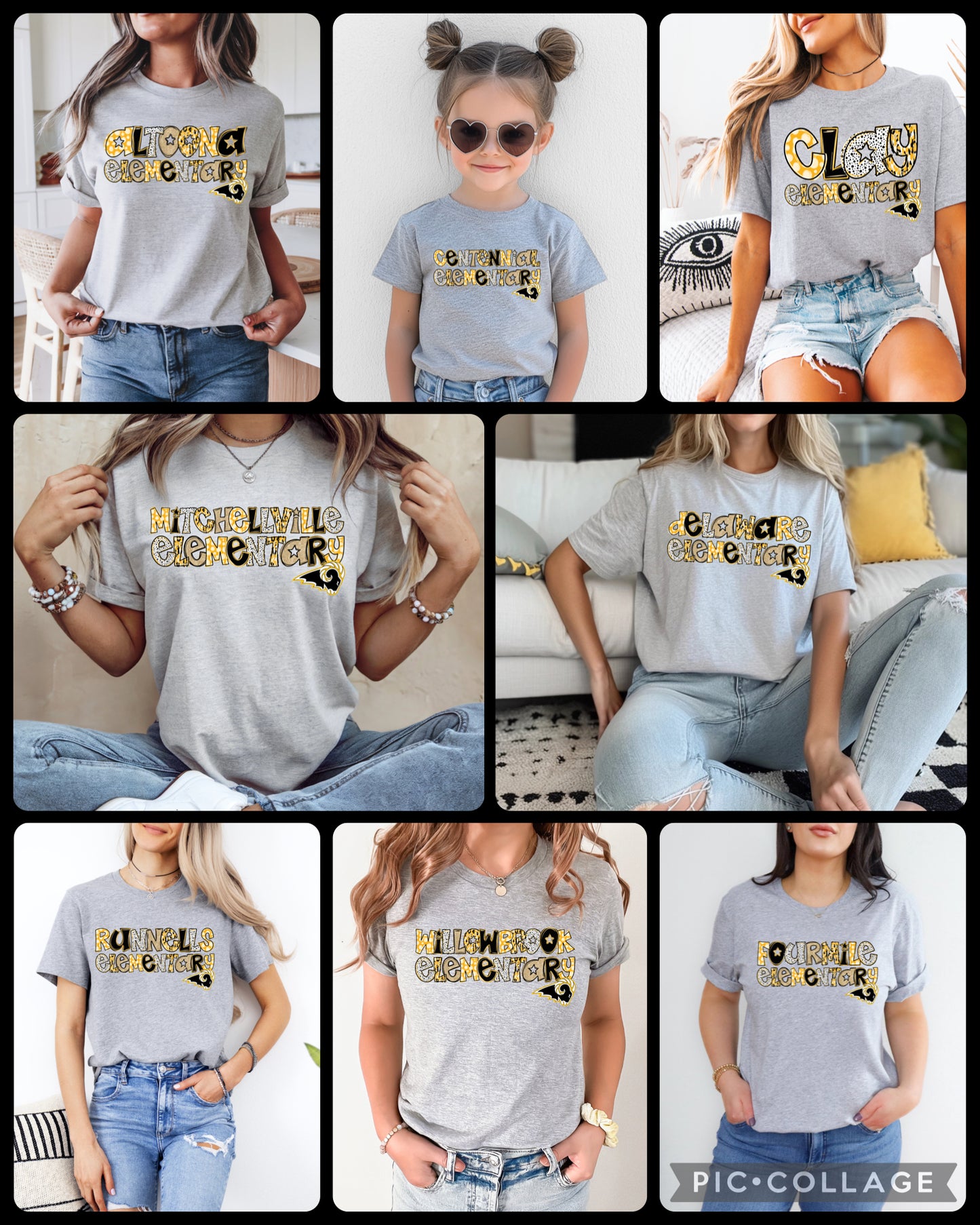 SEP School Specific Glitter Doodle T-Shirt - All Schools