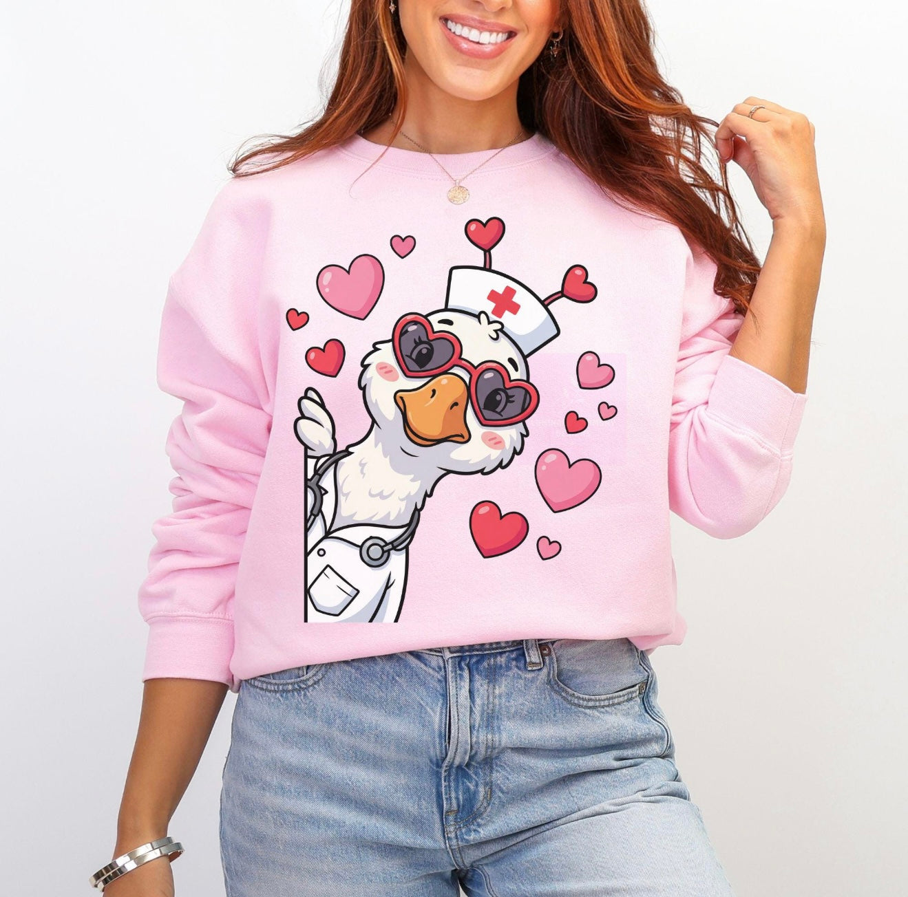 Nursey Goosey Valentine's Sweatshirt