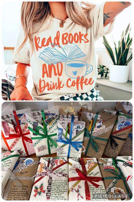 Blind Date with a Book - Read Books and Coffee Shirt Package