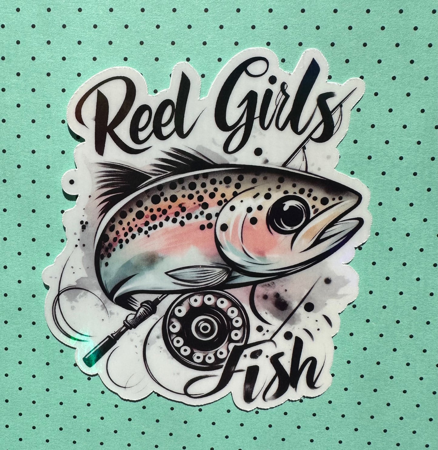 Reel Girls Fish Sticker