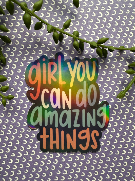 Amazing Things Sticker