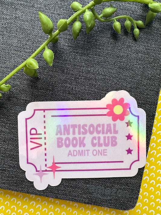 Anti-Social Book Club Sticker