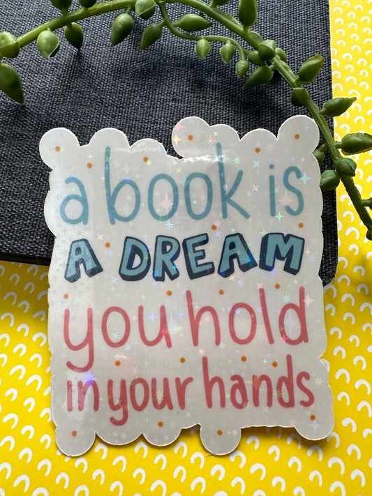 Book is a Dream Sticker