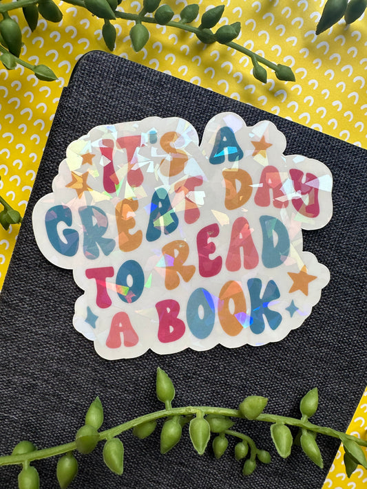 Great Day to Read a Book Sticker