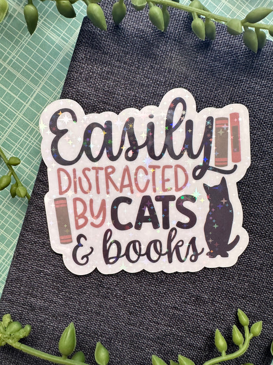 Cats and Books Sticker