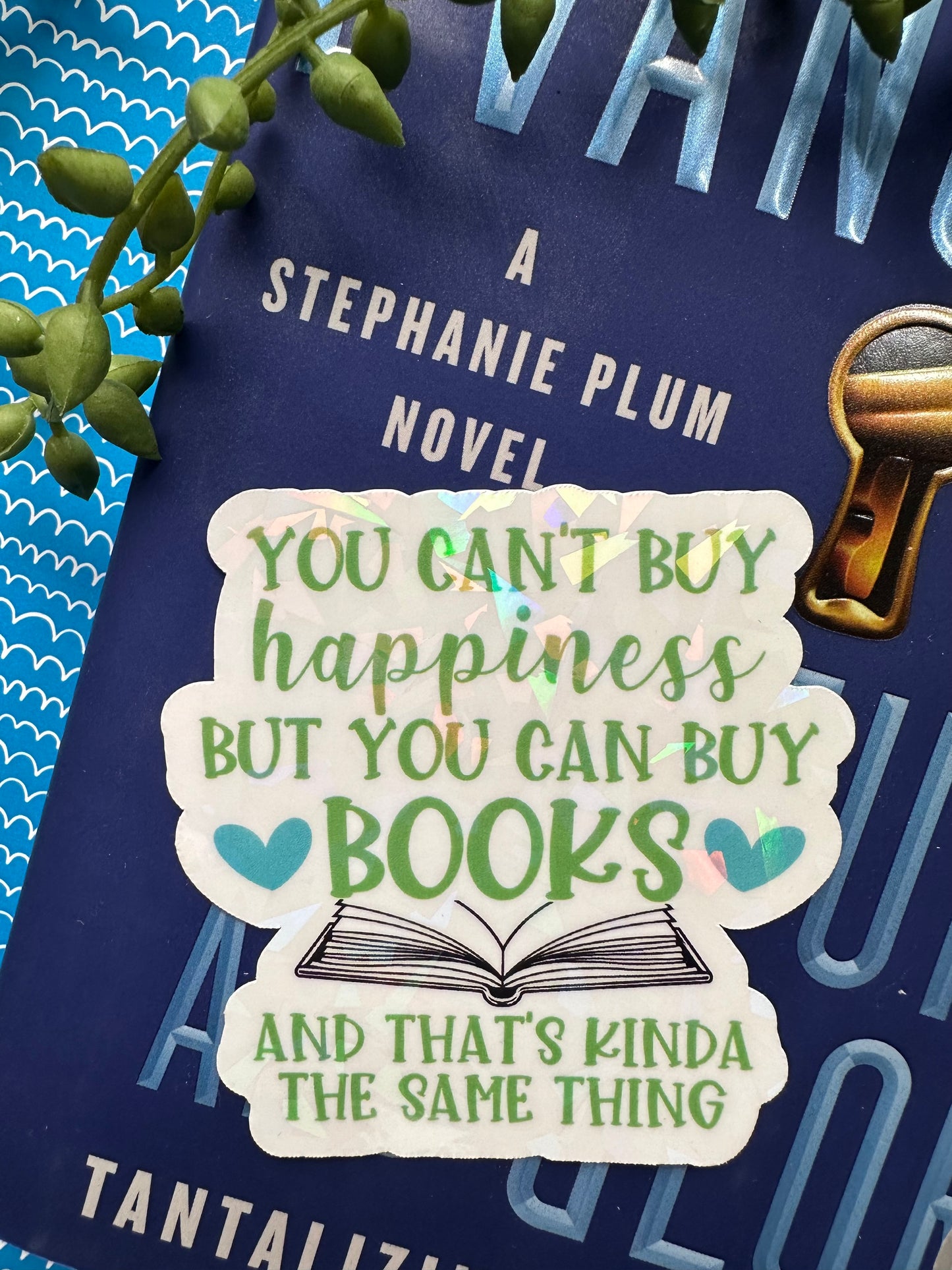 Happiness is Books Sticker