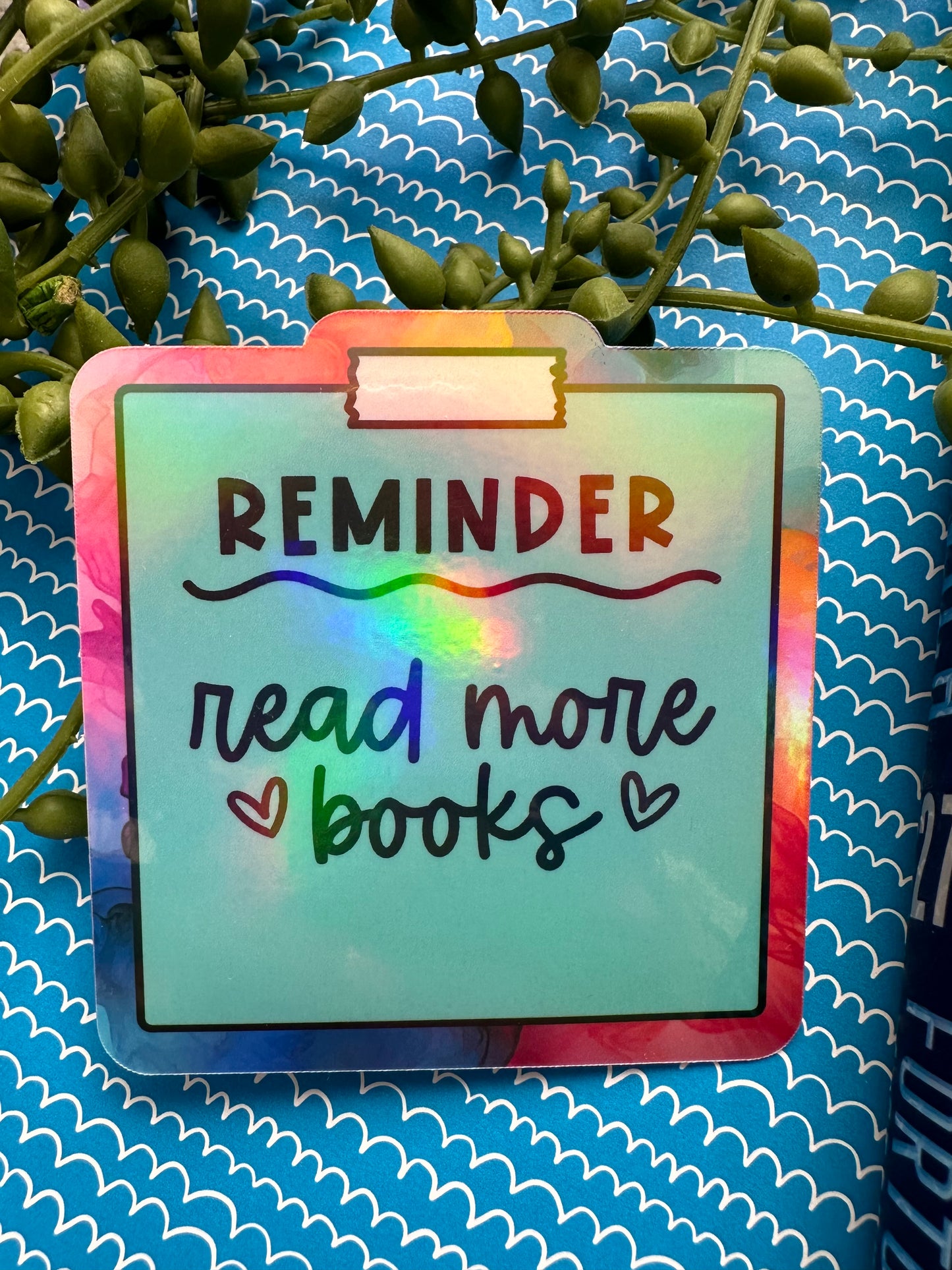 Reminder: Read More Book Sticker