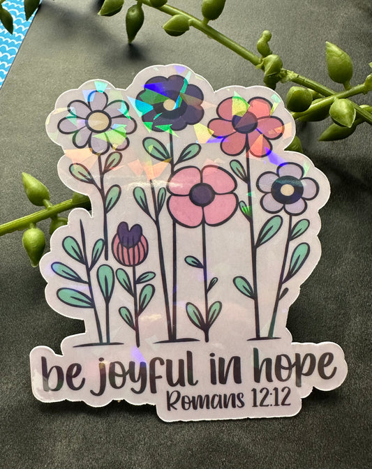 Be Joyful in Hope Sticker