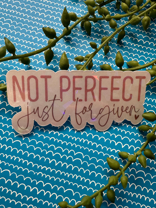 Not Perfect Sticker