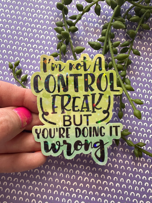 Control Freak Sticker