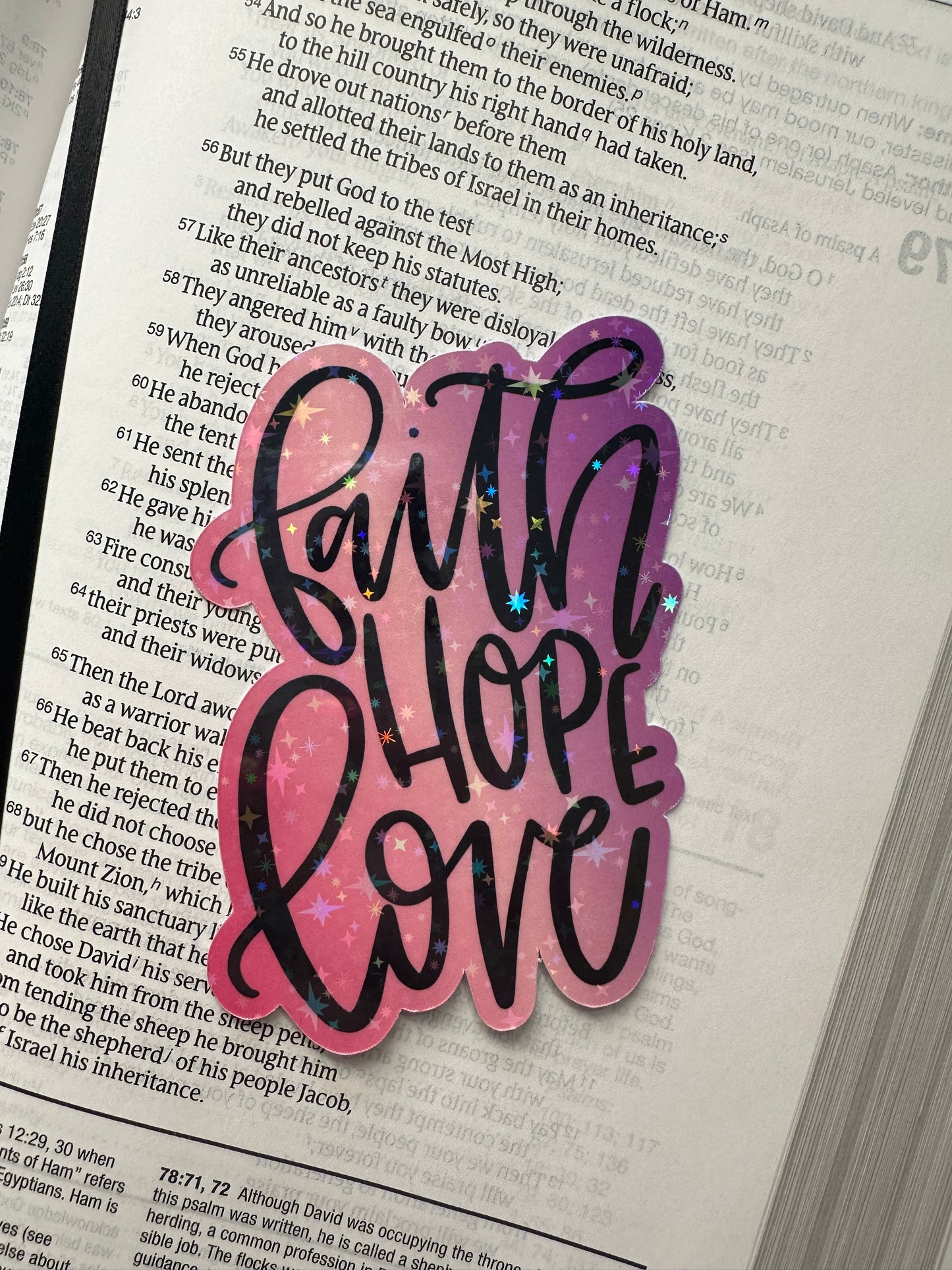 Faith, Hope, & Love Sticker