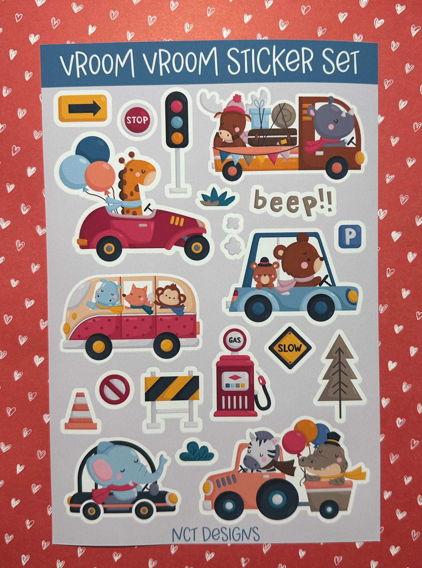 Vroom Vroom Sticker Set