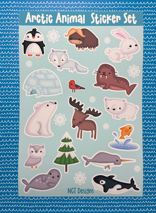 Arctic Animal Sticker Set