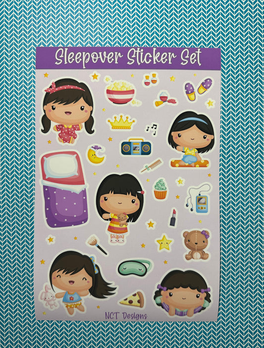 Sleepover Sticker Set