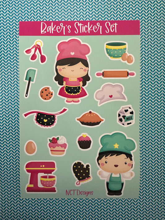 Baker's Sticker Set