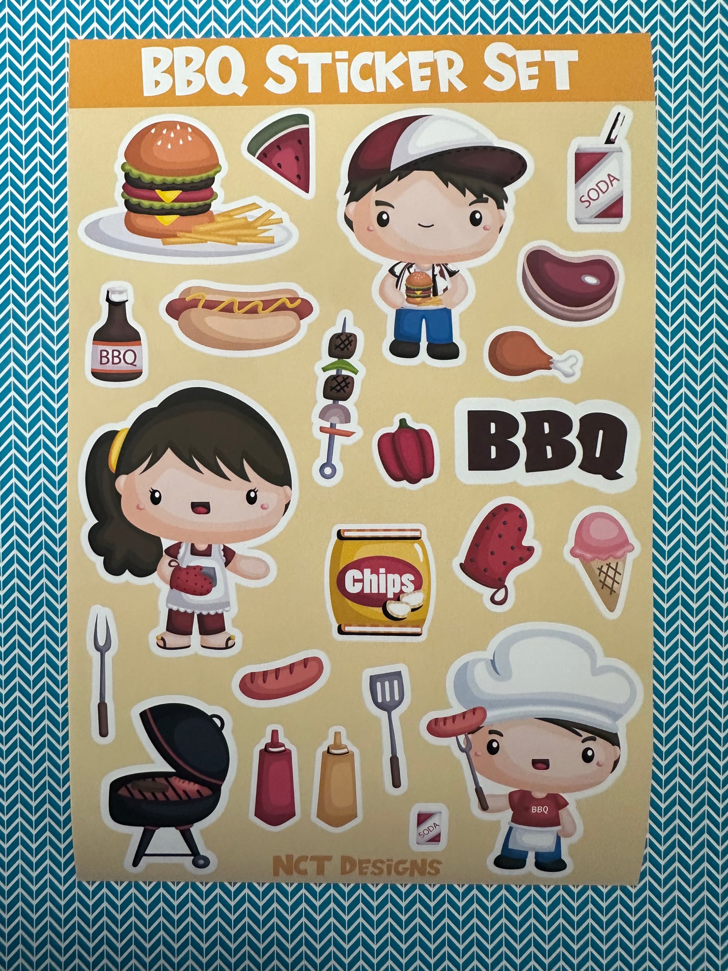 BBQ Sticker Set