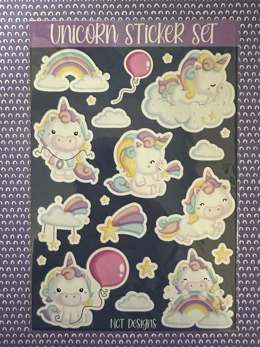 Unicorns Sticker Set