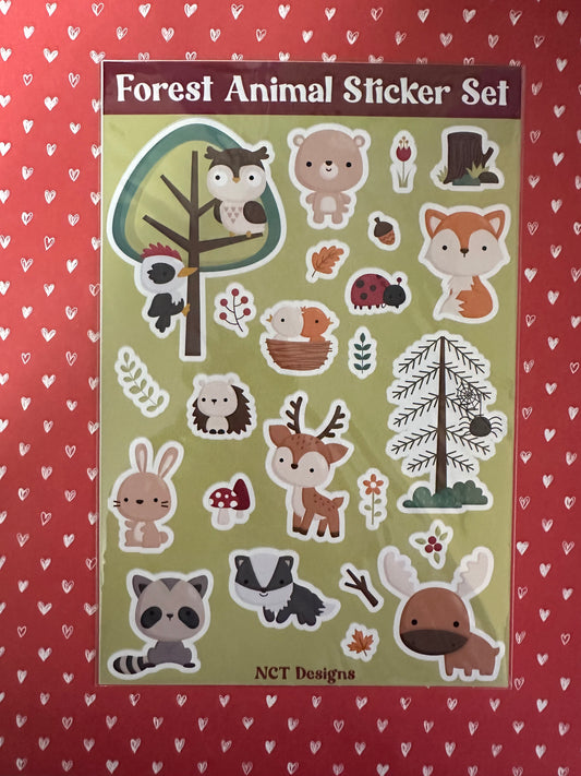 Forest Animal Sticker Set