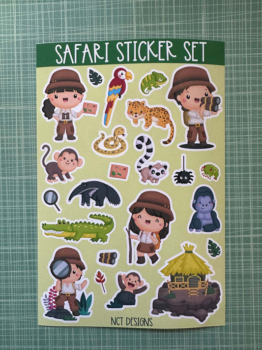 Safari Sticker Set