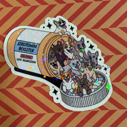 Dog Serotonin Booster Sticker