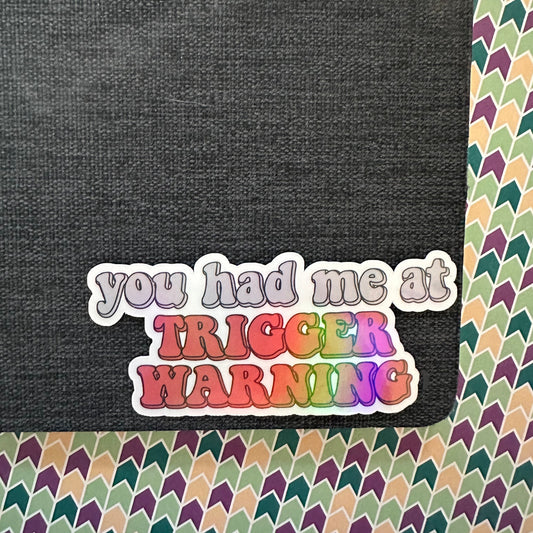 Trigger Warning Sticker