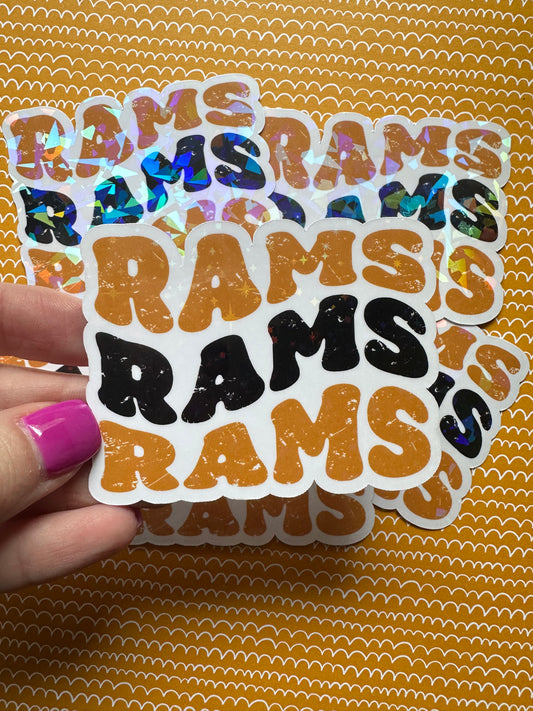 Groovy Rams Sticker