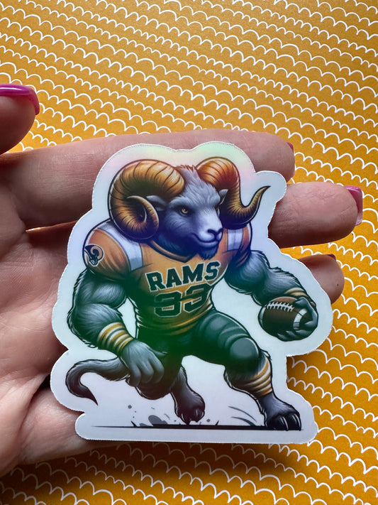 Rams Football Sticker