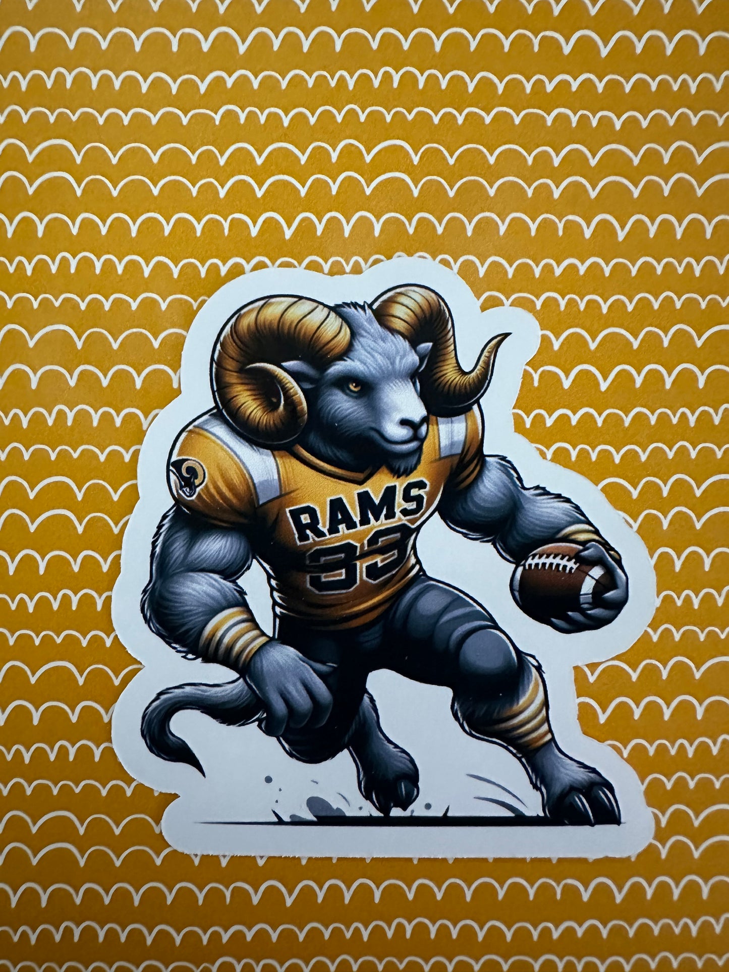 Rams Football Sticker