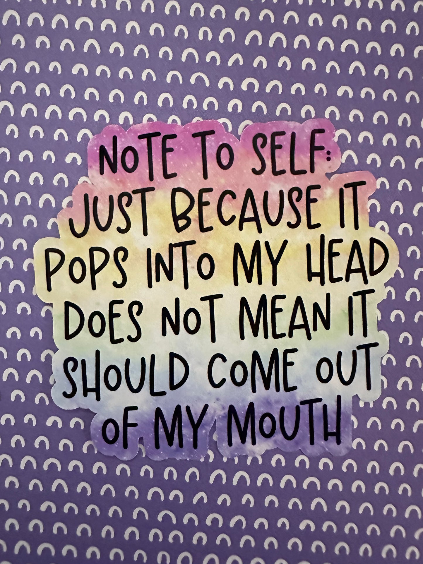 Note to Self Sticker