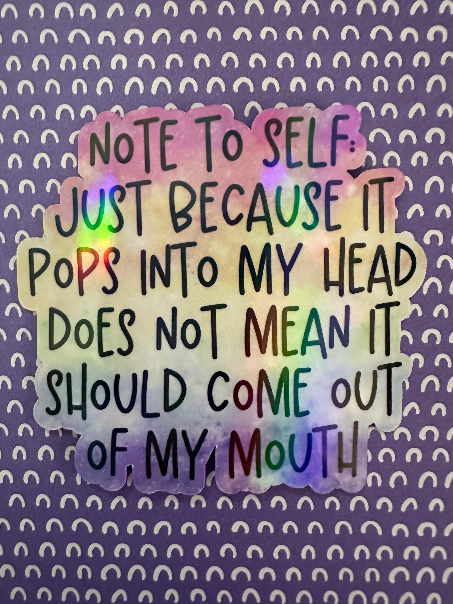 Note to Self Sticker