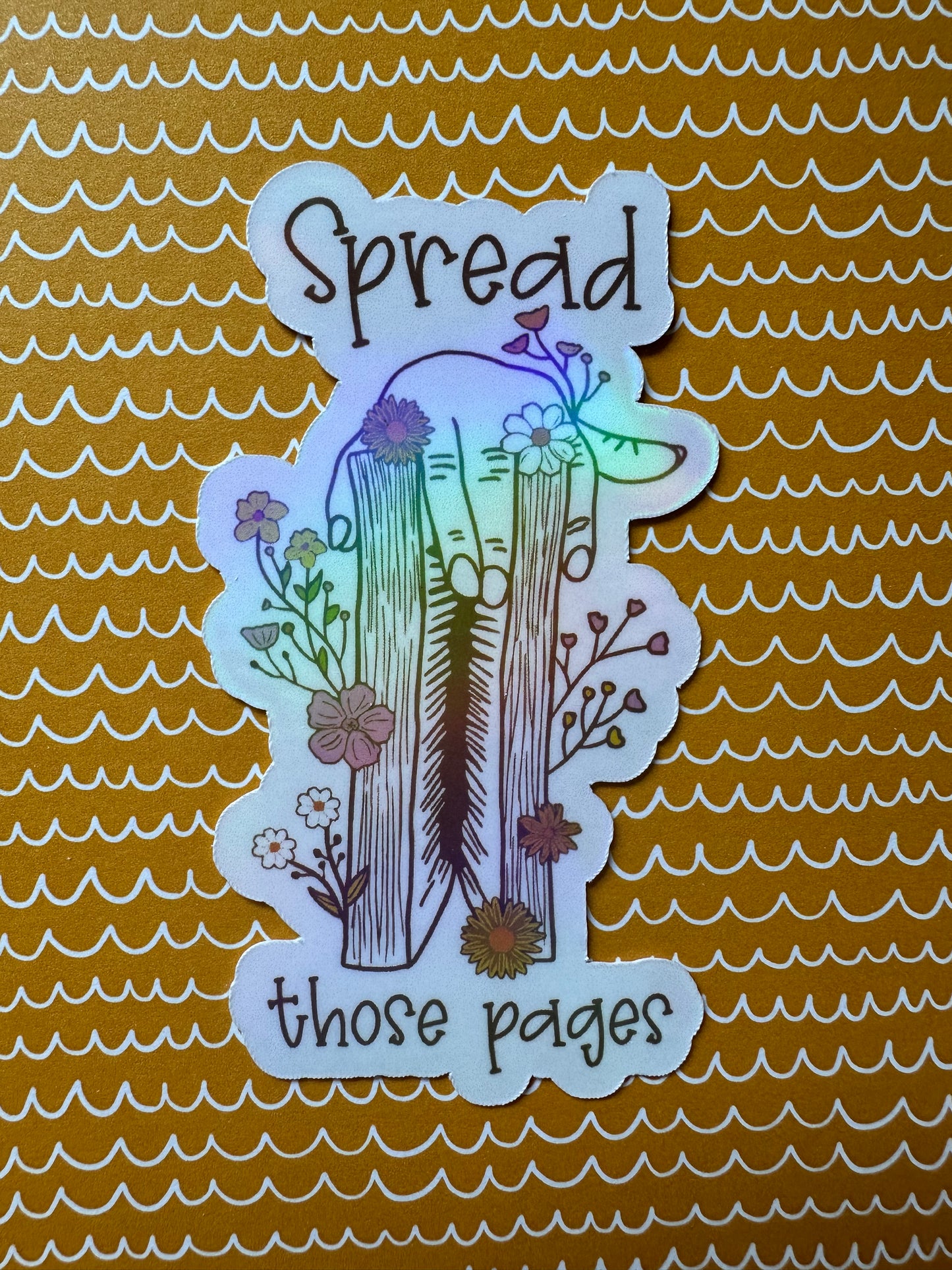 Spread Those Pages Sticker