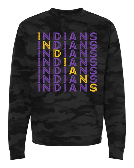 Indians Camo Sweatshirt