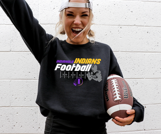 Indianola Indians Football Line Sweatshirt