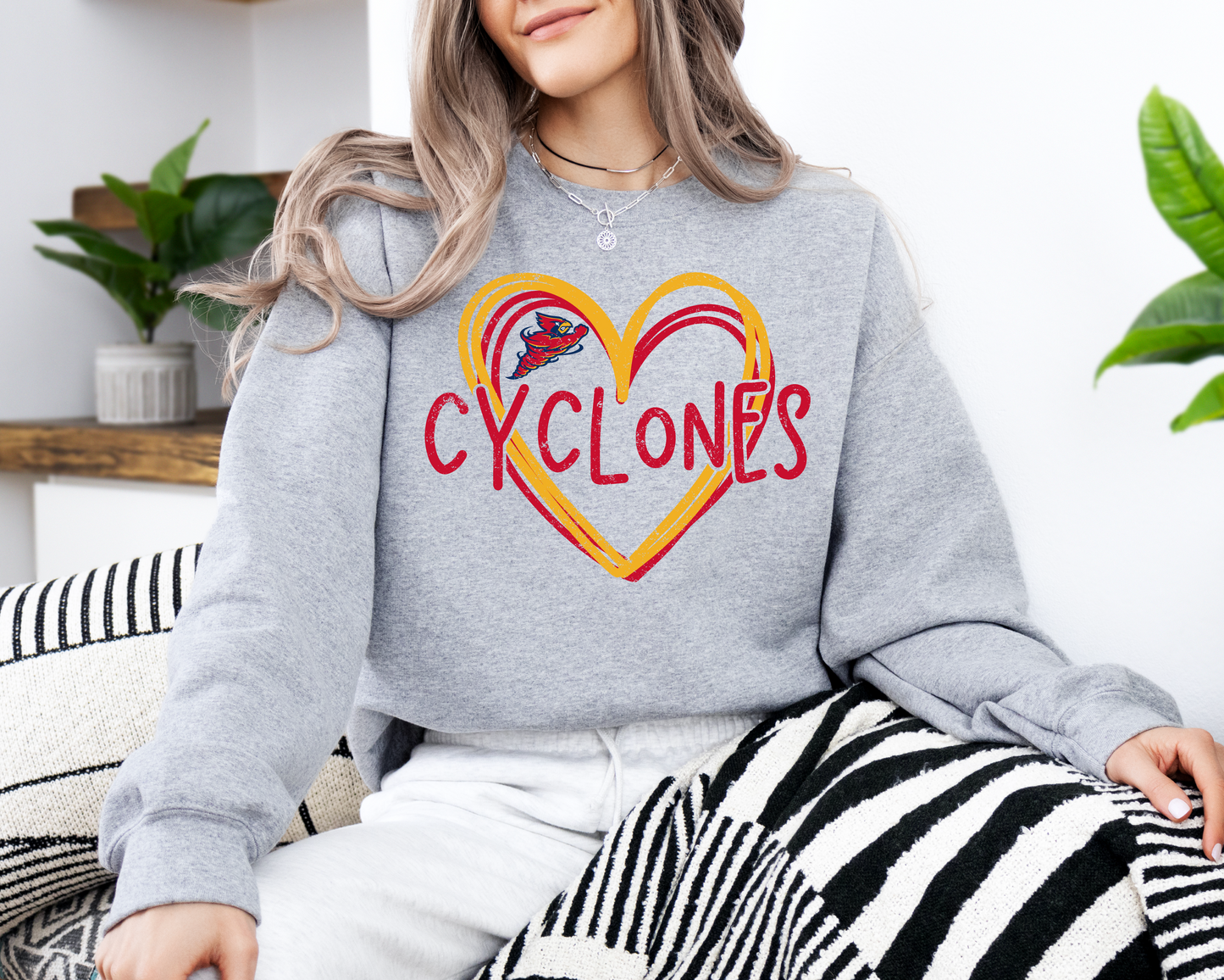 Double Heart Cyclones Sweatshirt