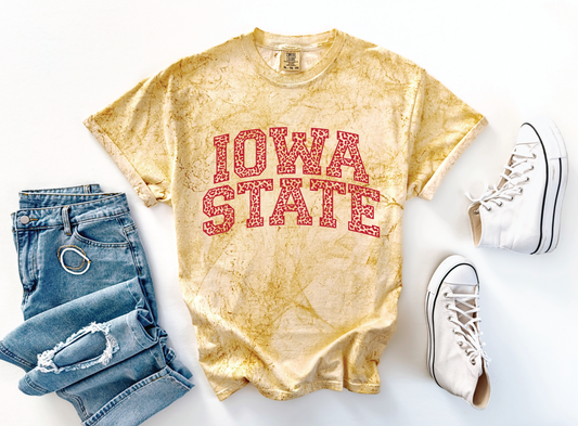 Iowa State Color Blast Leopard T-shirt