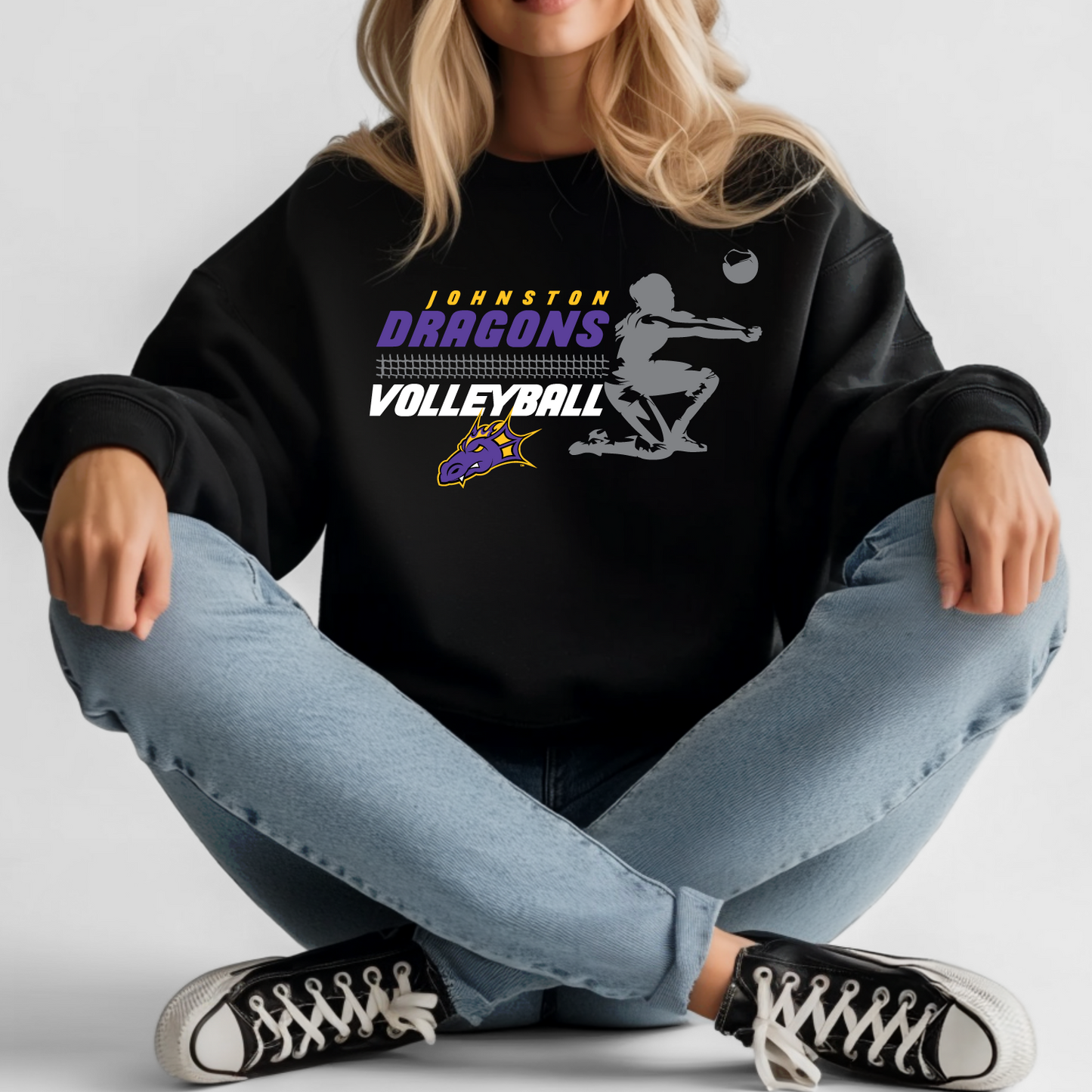 Johnston Dragons Volleyball Shadow Sweatshirt