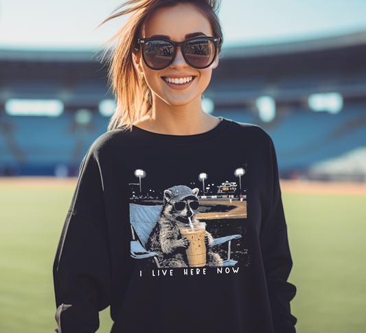 I Live Here Now Ball Sweatshirt