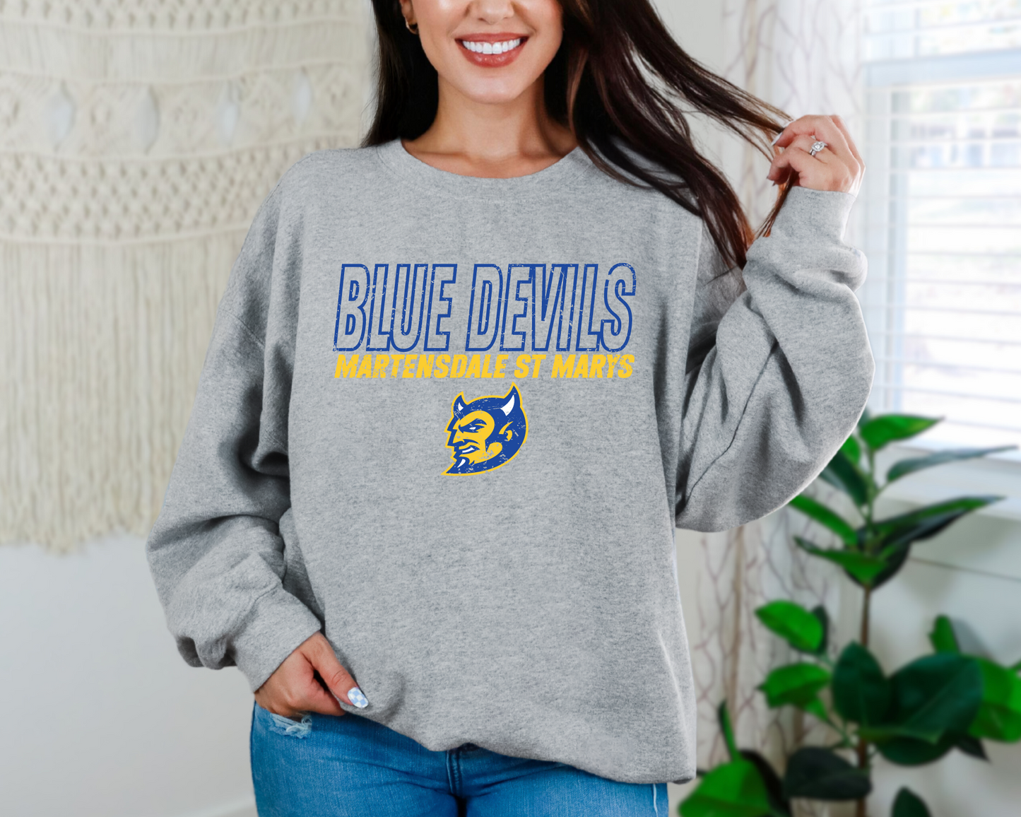 MSTM Blue Devils Outline Sweatshirt