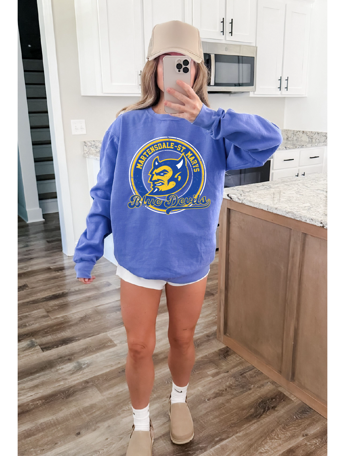 Throwback Blue Devils Premium Sweatshirt