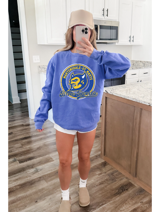 Throwback Blue Devils Premium Sweatshirt