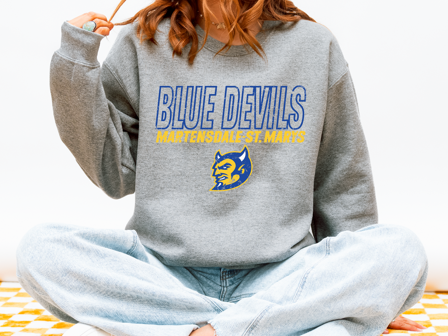 MSTM Blue Devils Outline Sweatshirt